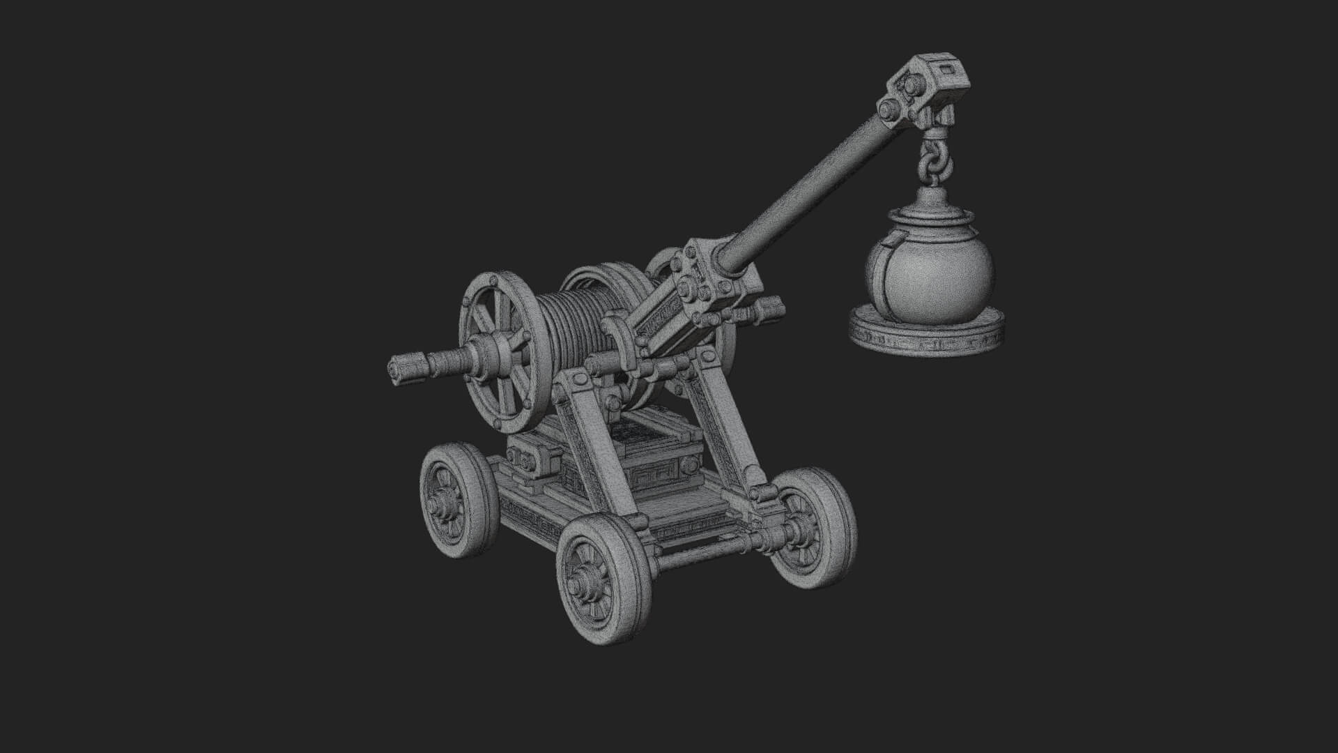 Swinging Fire Pot Launcher Model Design 2 3D Print Model 3D Model