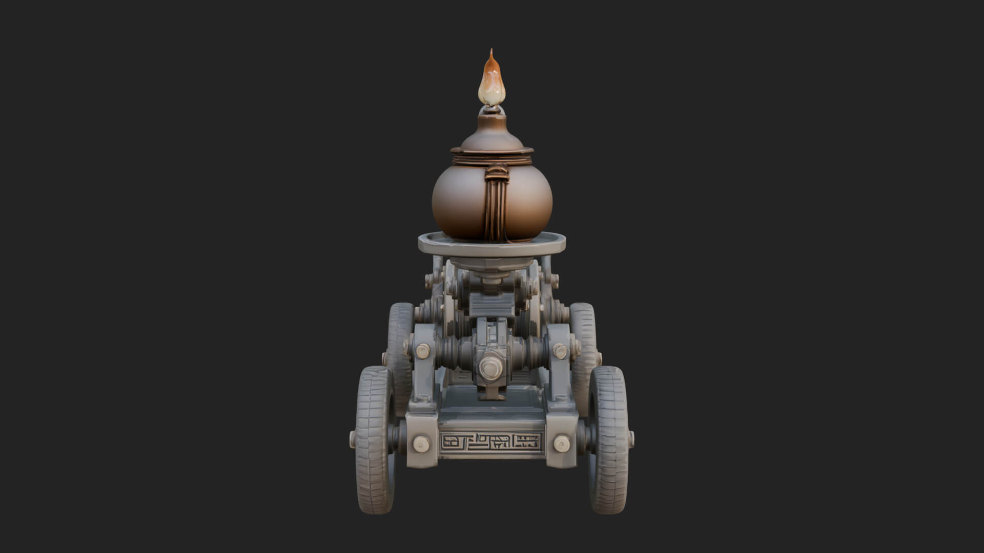 Swinging Fire Pot Launcher Model Design 3 3D Print Model 3D Model