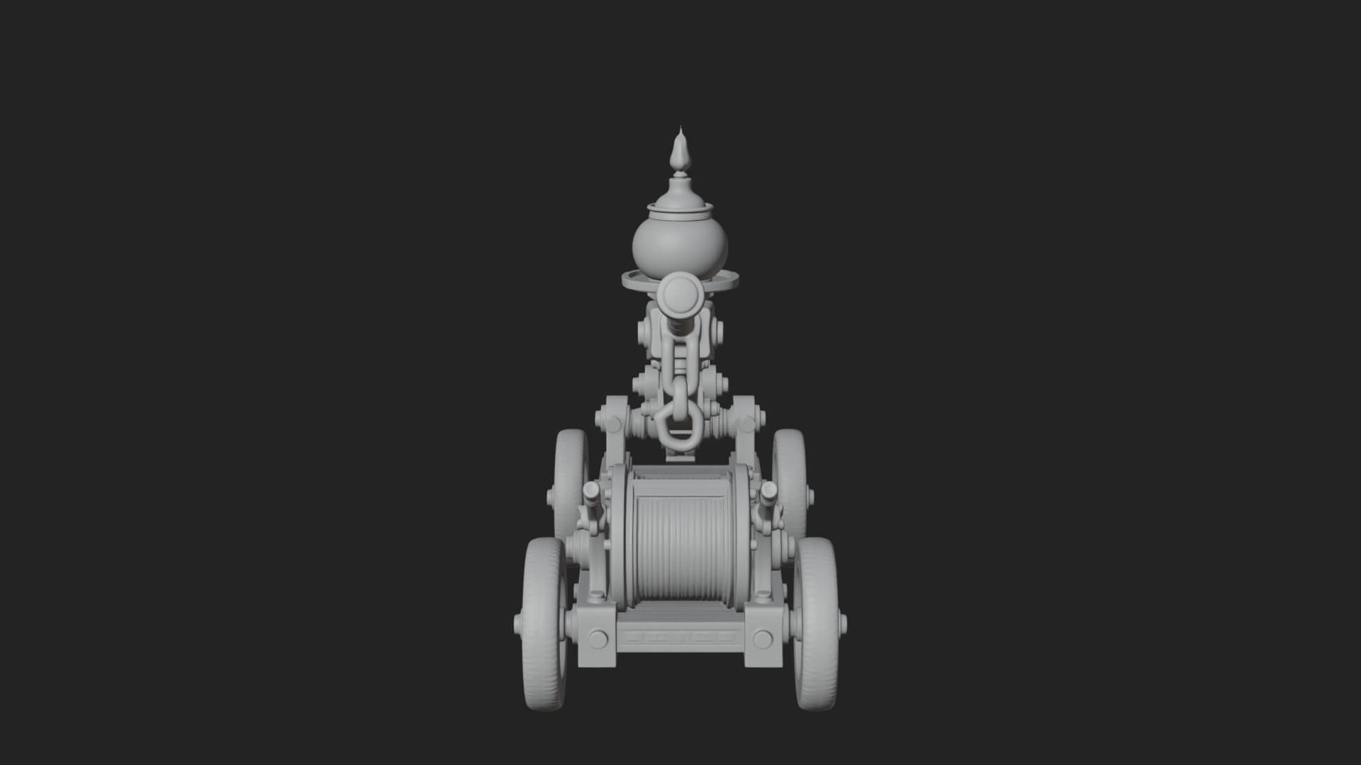 Swinging Fire Pot Launcher Model Design 3 3D Print Model 3D Model