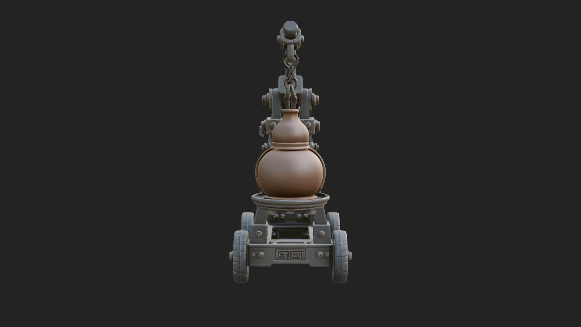 Swinging Fire Pot Launcher Model Design 4 3D Print Model 3D Model