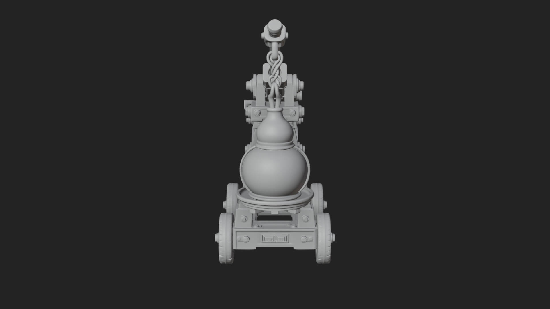 Swinging Fire Pot Launcher Model Design 4 3D Print Model 3D Model