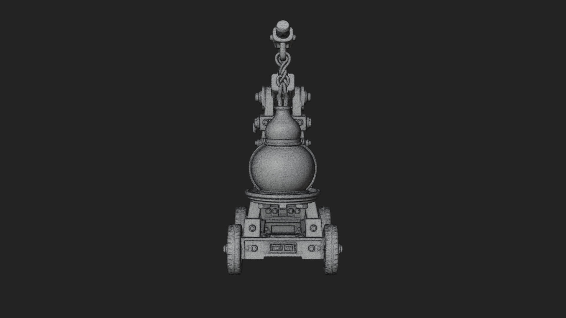 Swinging Fire Pot Launcher Model Design 4 3D Print Model 3D Model