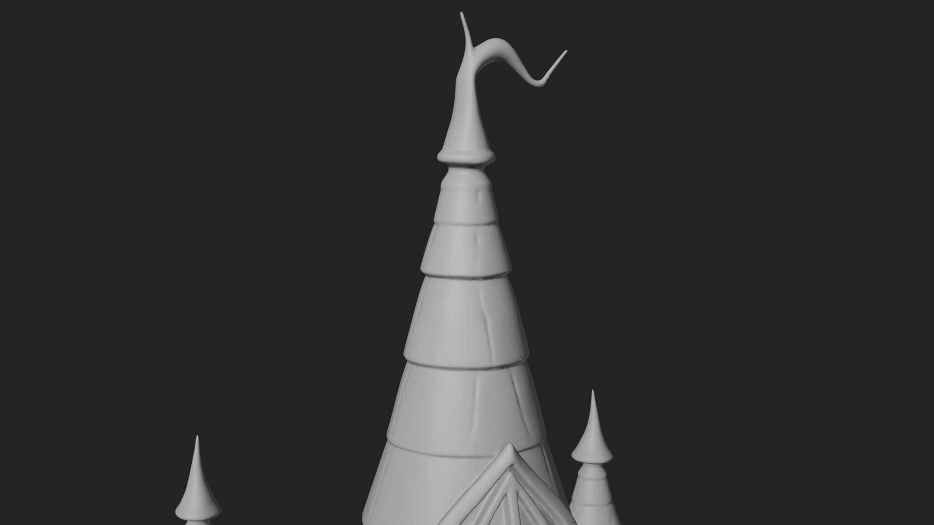 Swirling Fairy Tower Model Design 11 3D Print Model 3D Model