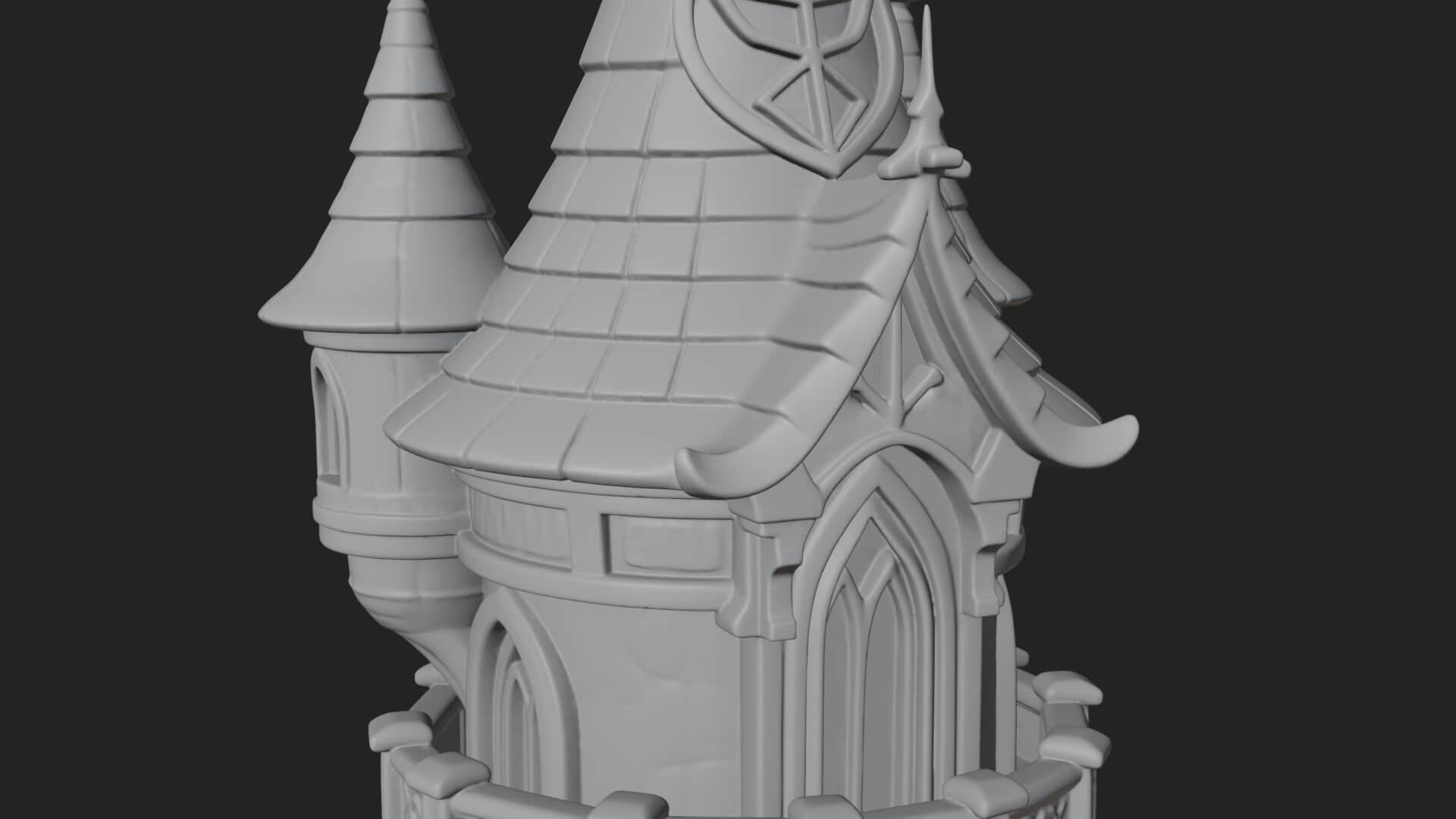 Swirling Fairy Tower Model Design 11 3D Print Model 3D Model