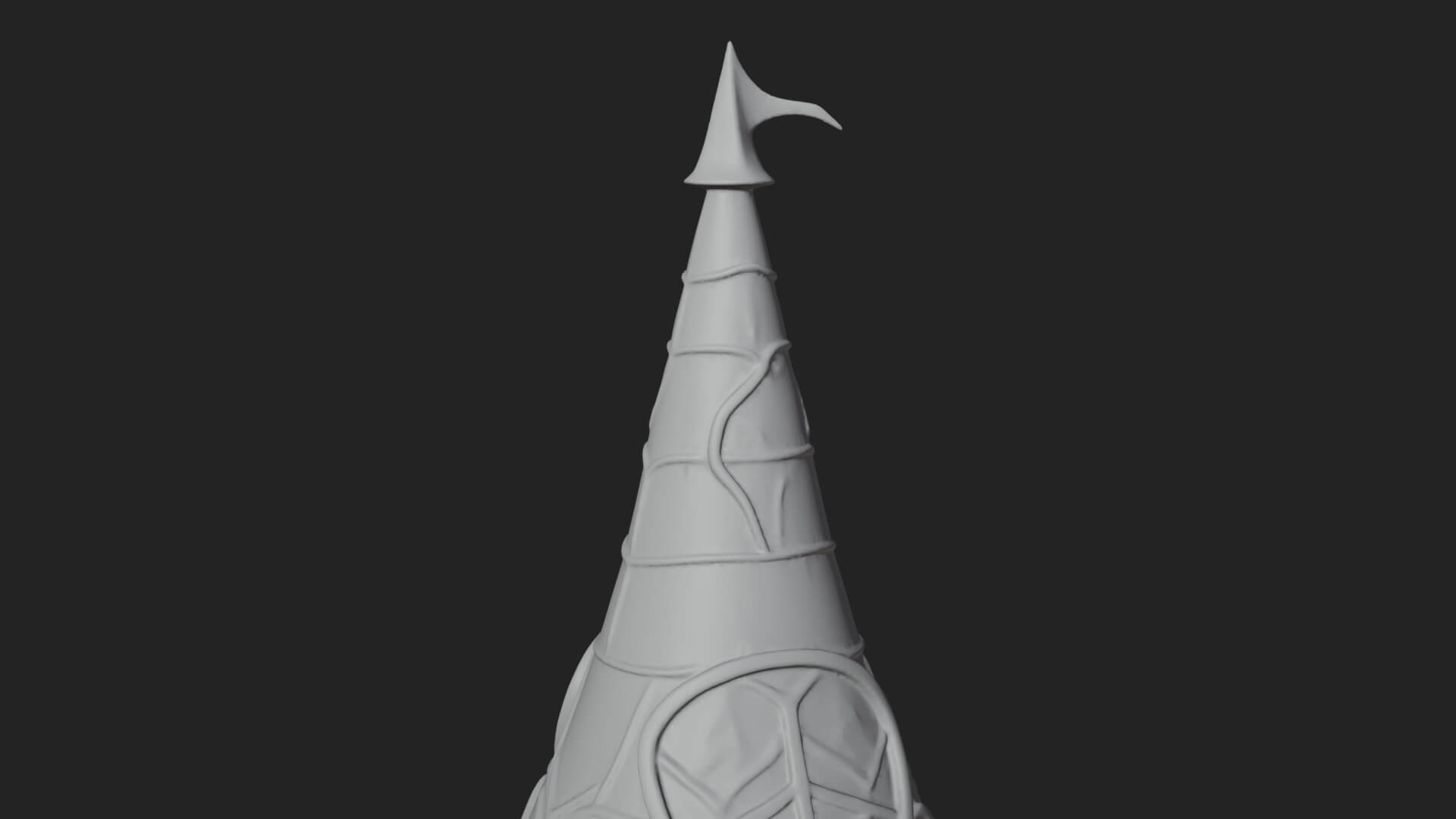 Swirling Fairy Tower Model Design 12 3D Print Model 3D Model