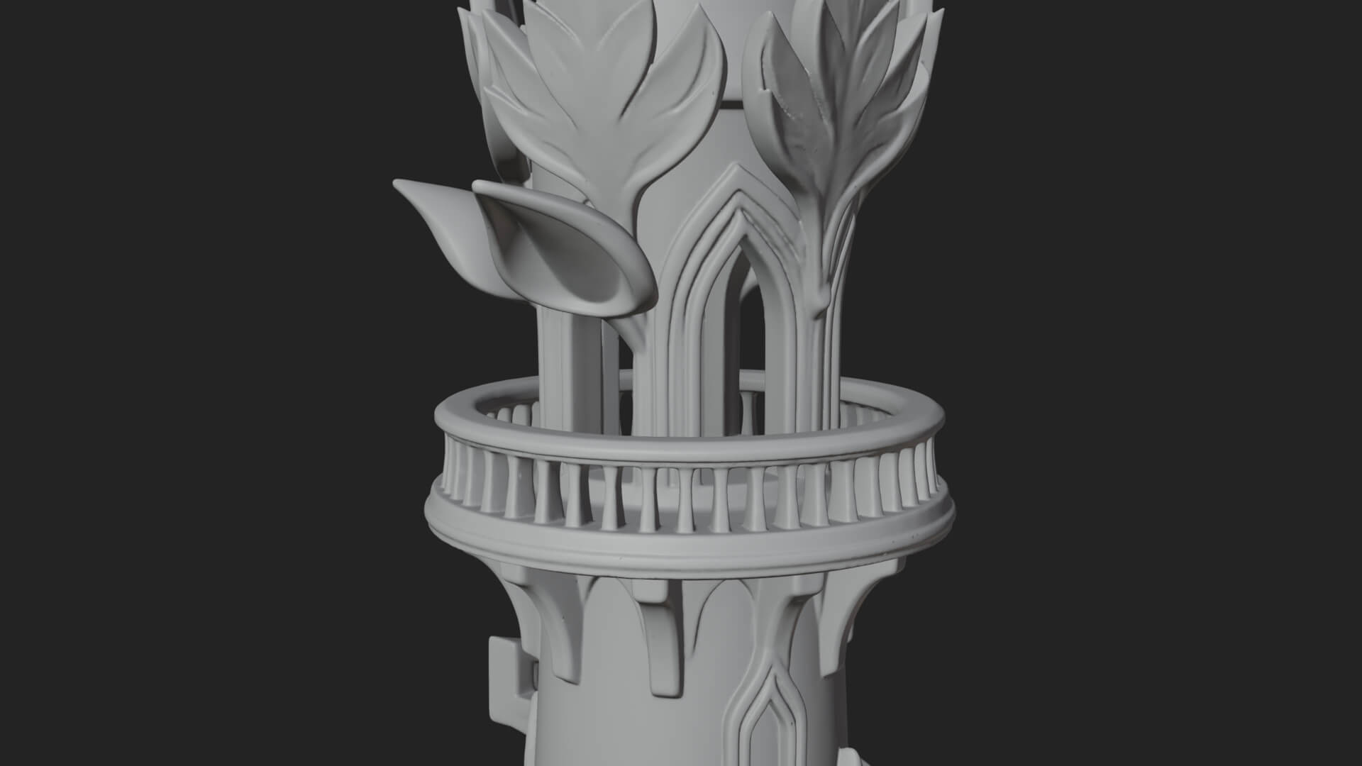 Swirling Fairy Tower Model Design 6 3D Print Model 3D Model