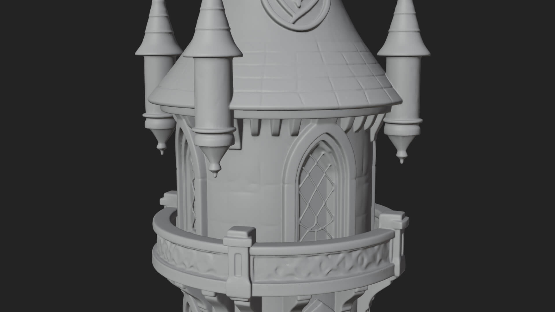 Swirling Fairy Tower Model Design 7 3D Print Model 3D Model