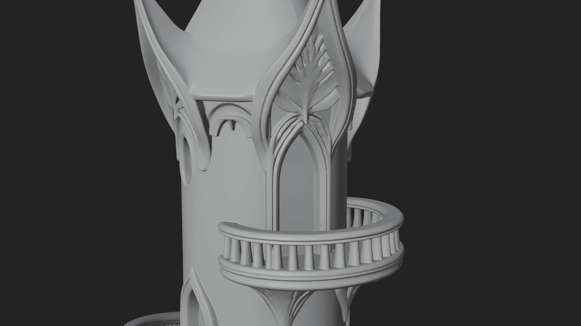 Swirling Fairy Tower Model Design 8 3D Print Model 3D Model
