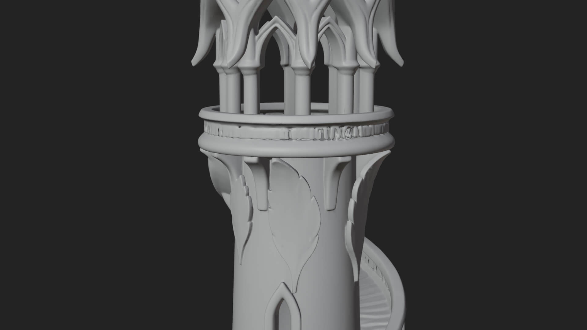 Swirling Fairy Tower Model Design 9 3D Print Model 3D Model