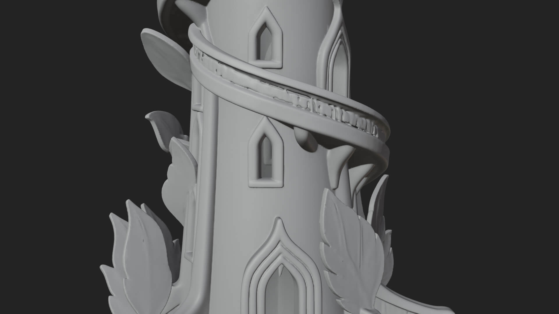 Swirling Fairy Tower Model Design 9 3D Print Model 3D Model