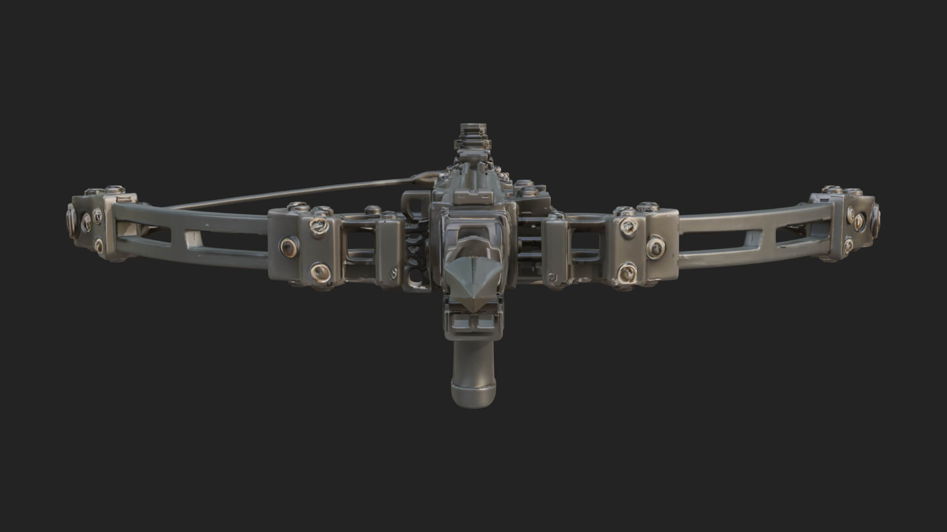 Tactical Scoped Crossbow Model Design 10 3D Print Model 3D Model