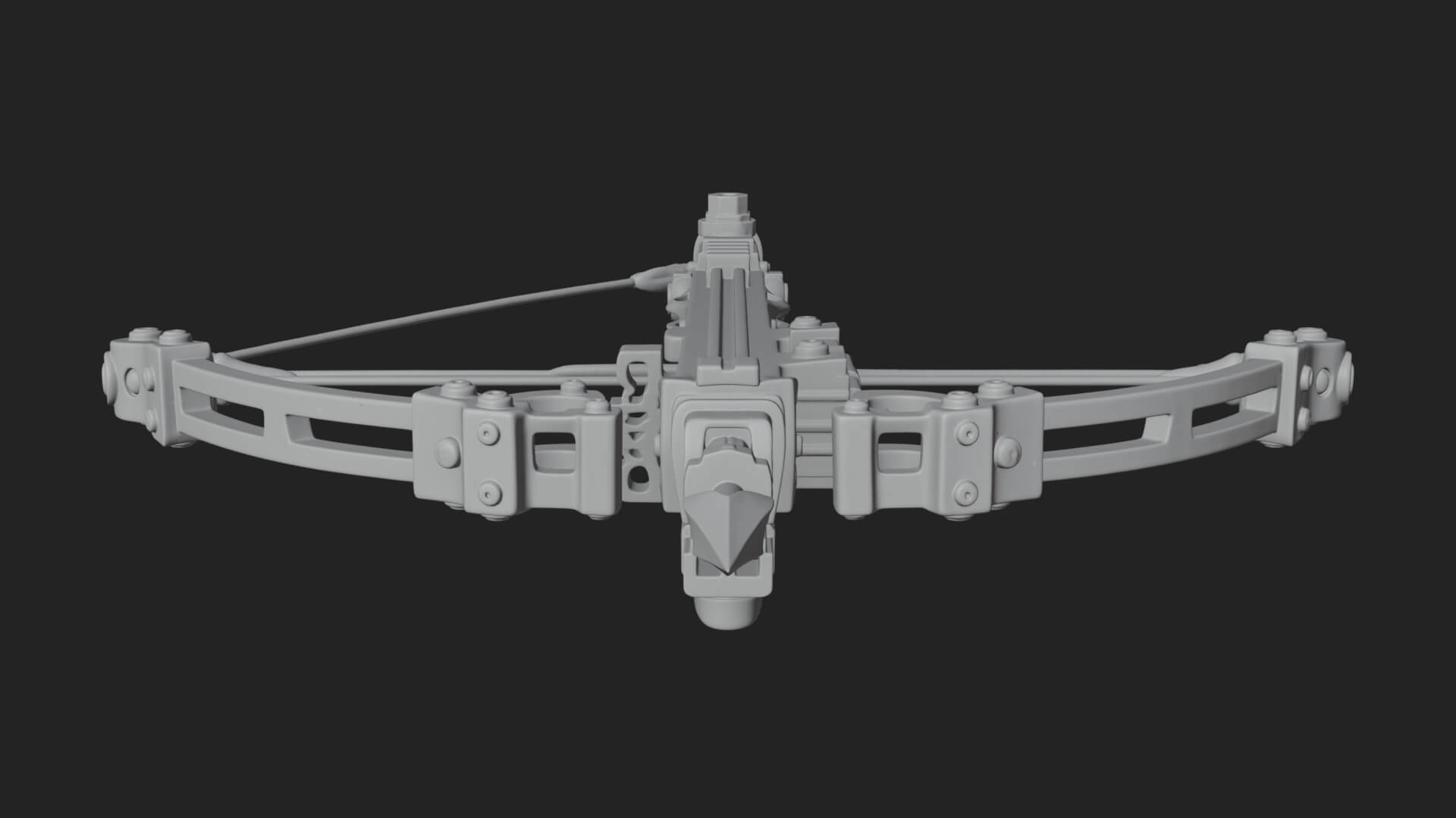 Tactical Scoped Crossbow Model Design 10 3D Print Model 3D Model