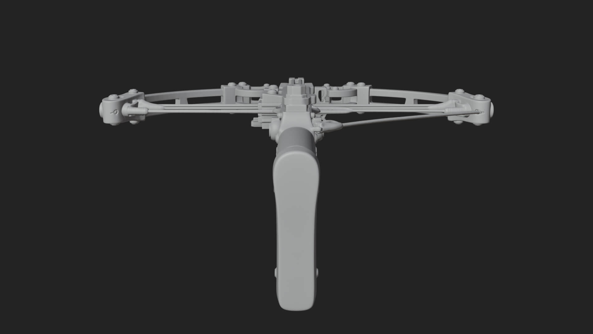 Tactical Scoped Crossbow Model Design 10 3D Print Model 3D Model