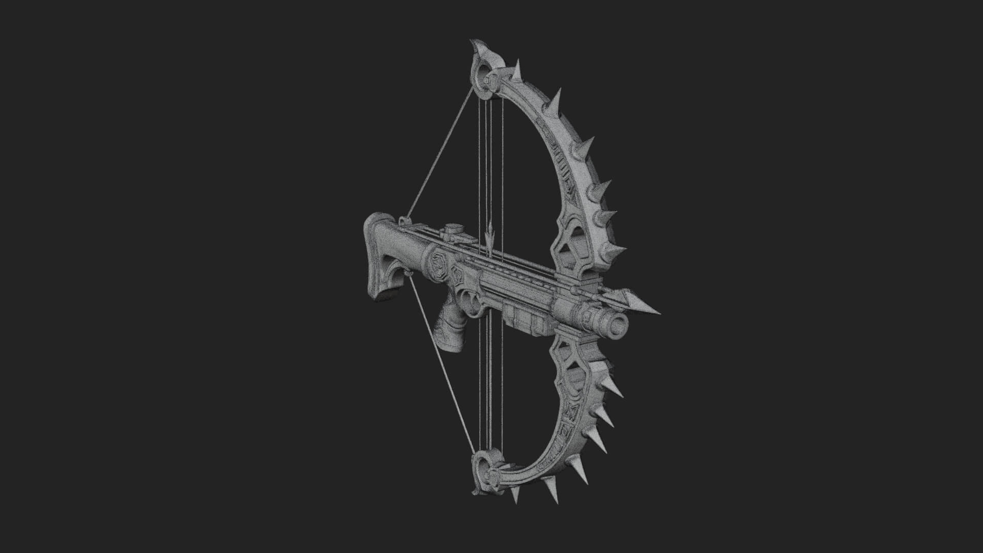 Tactical Scoped Crossbow Model Design 13 3D Print Model 3D Model