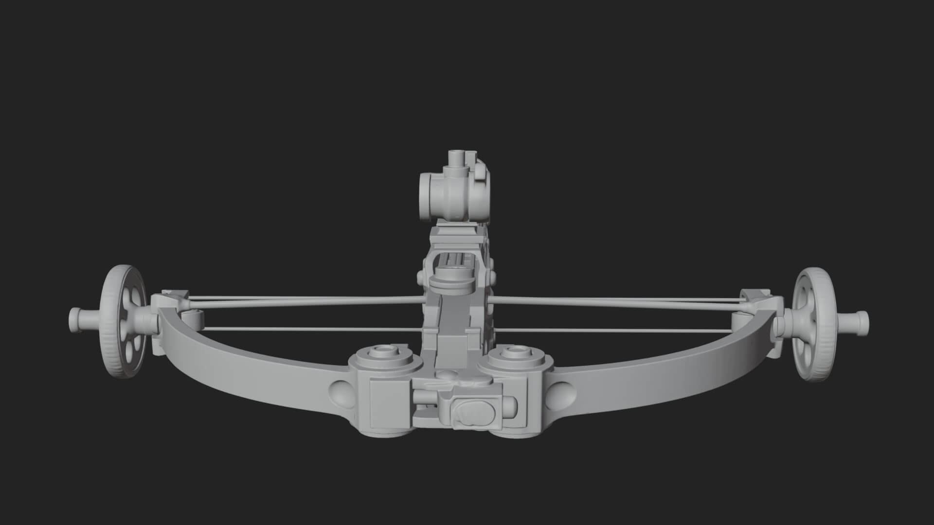 Tactical Scoped Crossbow Model Design 14 3D Print Model 3D Model
