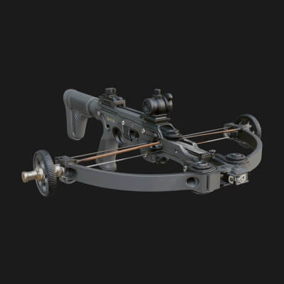 Tactical Scoped Crossbow Model Design 14 3D Print Model