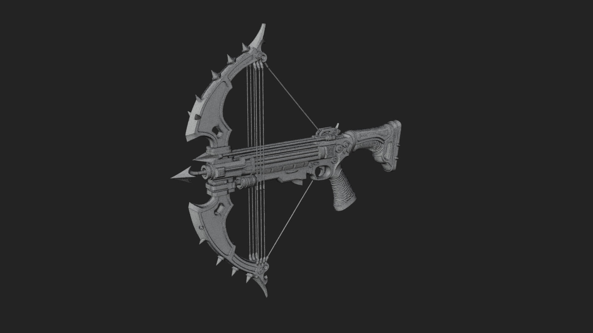 Tactical Scoped Crossbow Model Design 15 3D Print Model 3D Model