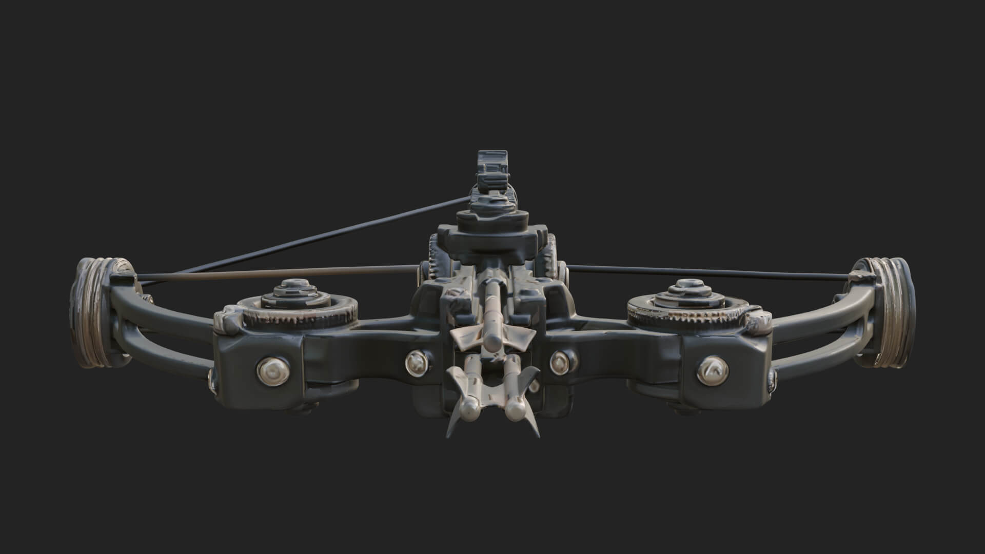 Tactical Scoped Crossbow Model Design 16 3D Print Model 3D Model