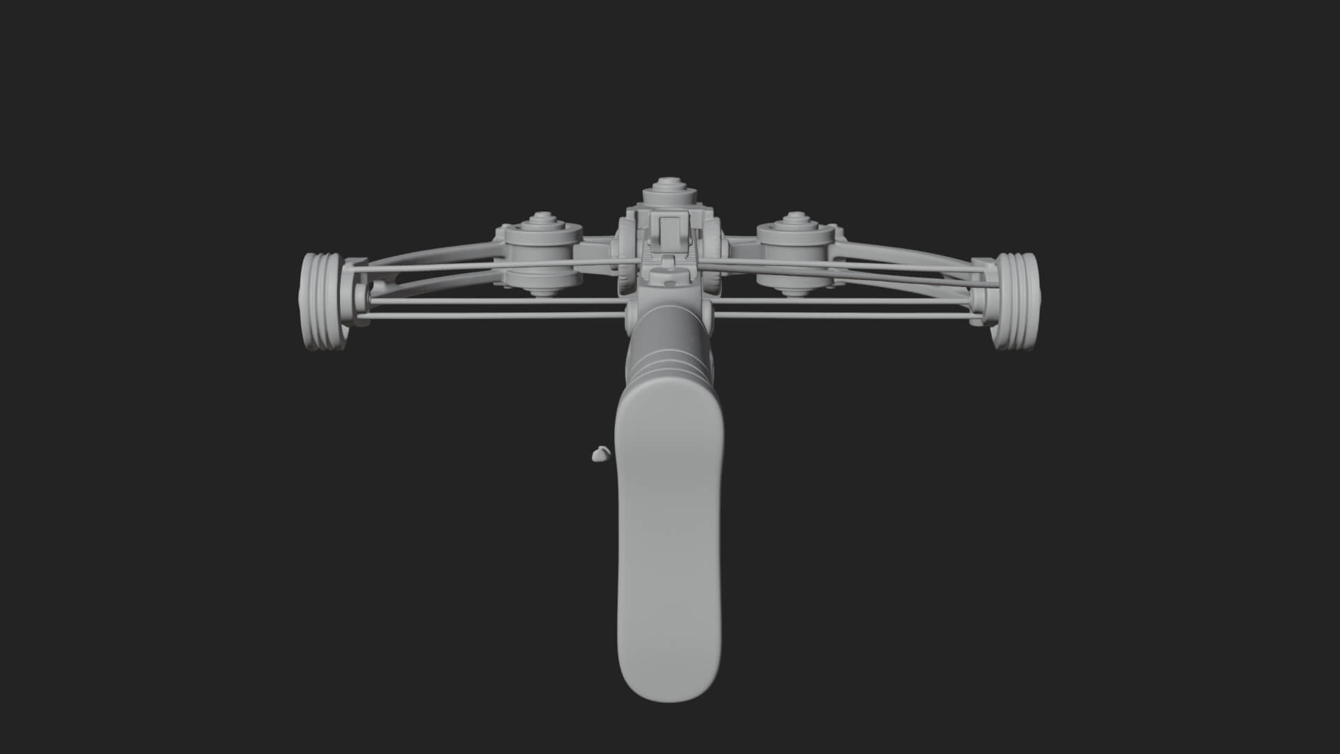 Tactical Scoped Crossbow Model Design 16 3D Print Model 3D Model