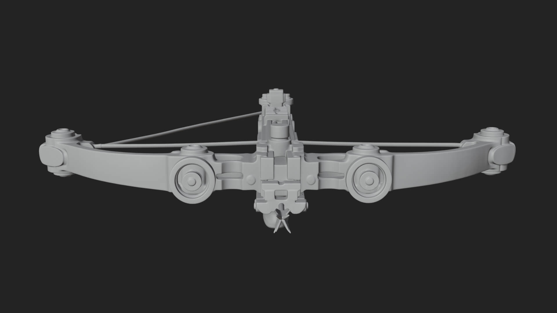Tactical Scoped Crossbow Model Design 17 3D Print Model 3D Model
