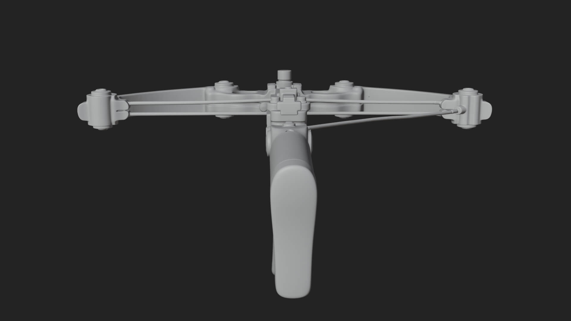 Tactical Scoped Crossbow Model Design 17 3D Print Model 3D Model