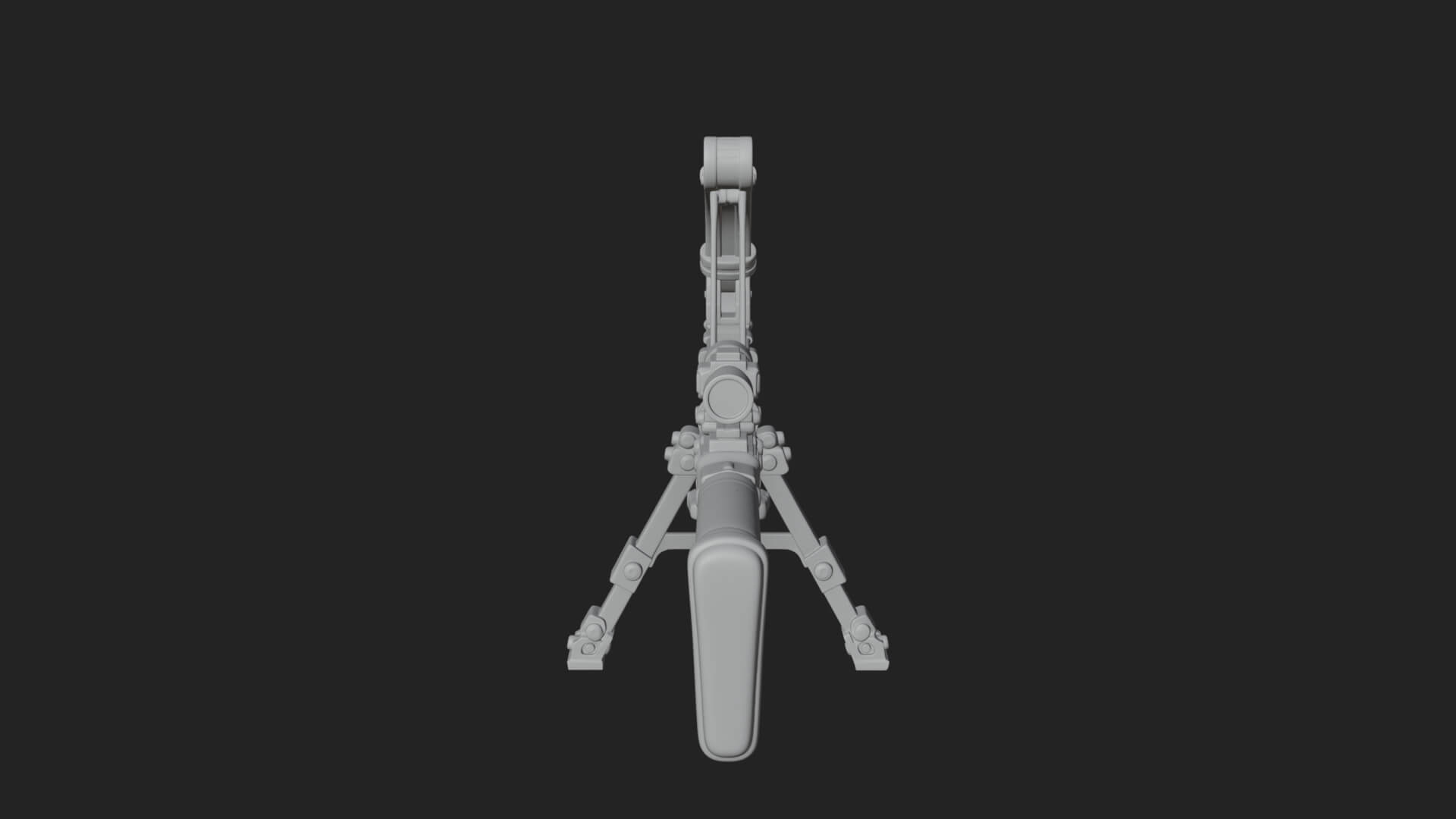 Tactical Scoped Crossbow Model Design 4 3D Print Model 3D Model