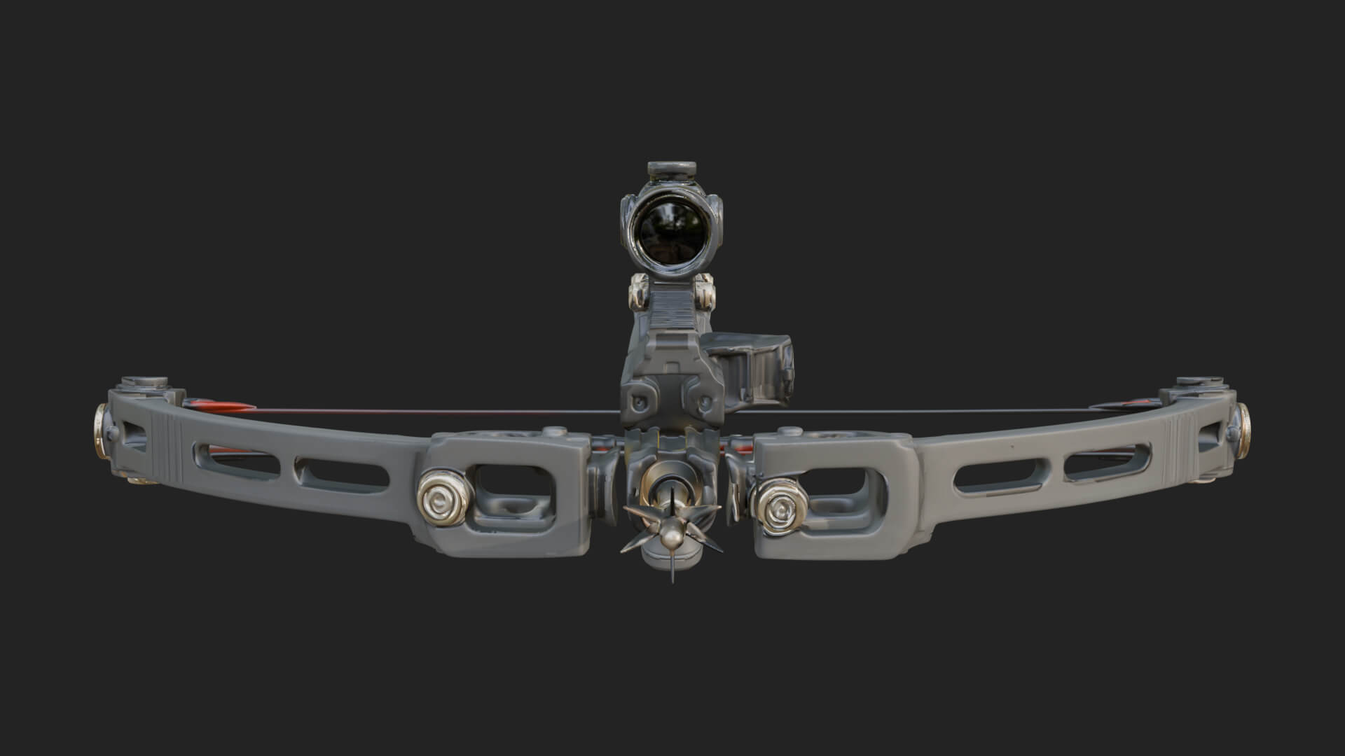Tactical Scoped Crossbow Model Design 6 3D Print Model 3D Model