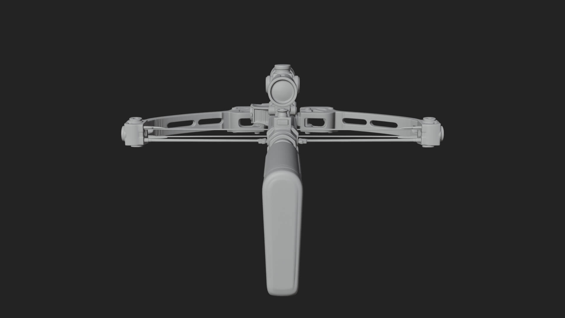 Tactical Scoped Crossbow Model Design 6 3D Print Model 3D Model