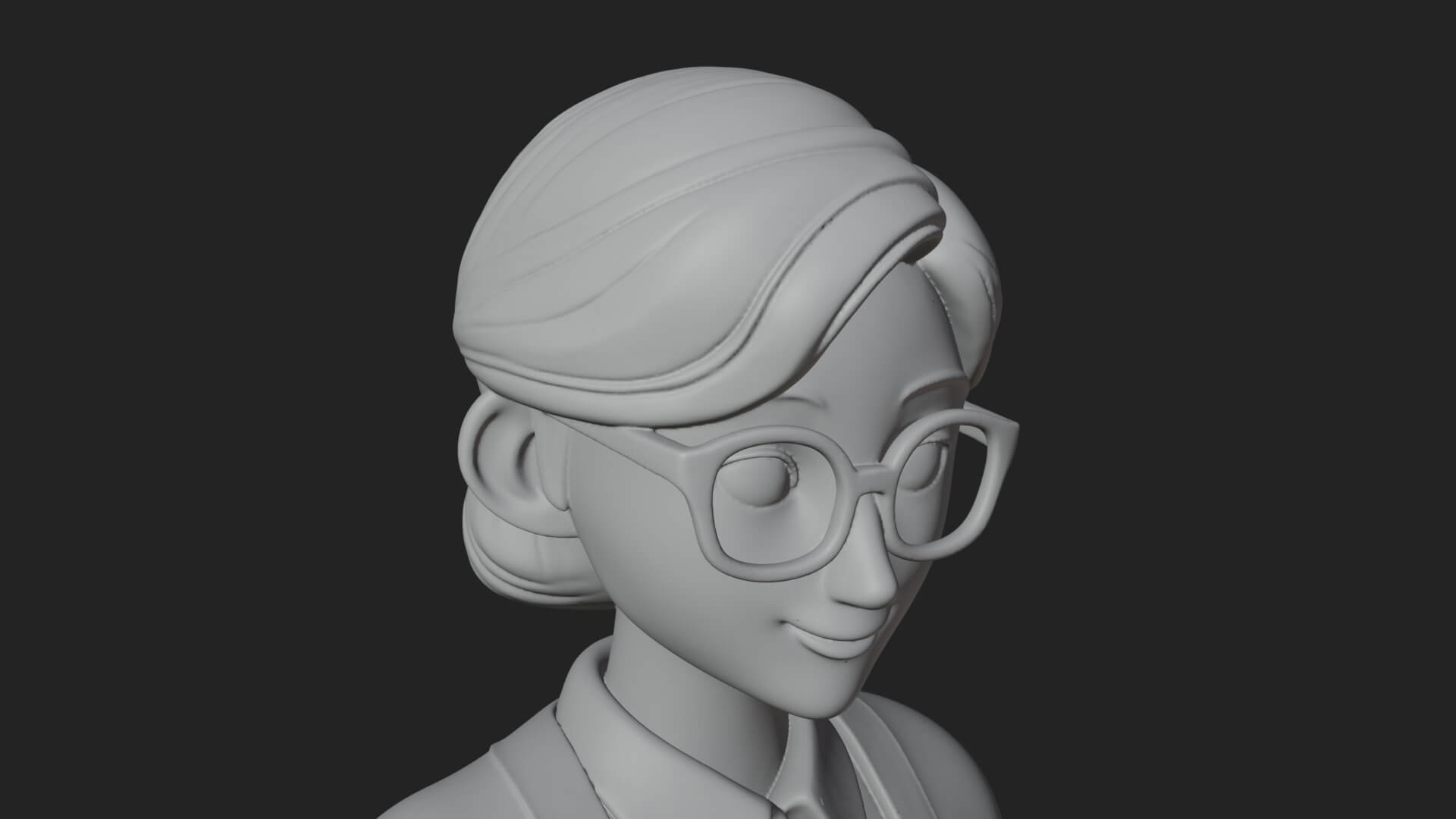 Teacher Woman Statue Design 4 3D Print Model 3D Model