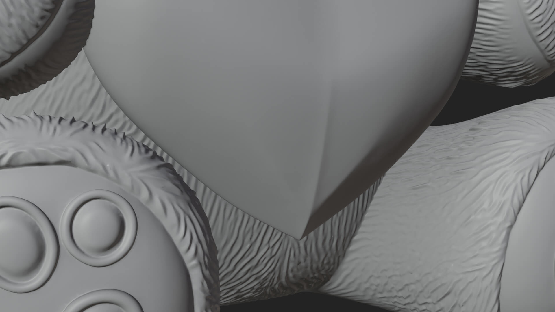 Teddy Bear with Heart Statue Design 5 3D Print Model 3D Model