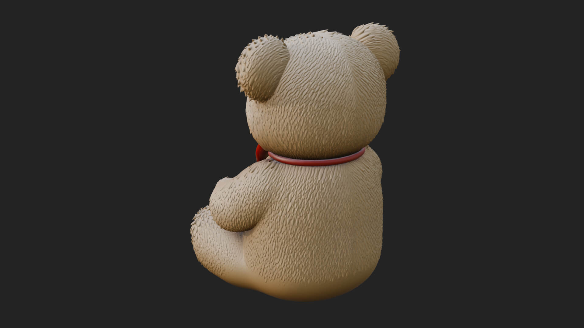 Teddy Bear with Heart Statue Design 7 3D Print Model 3D Model