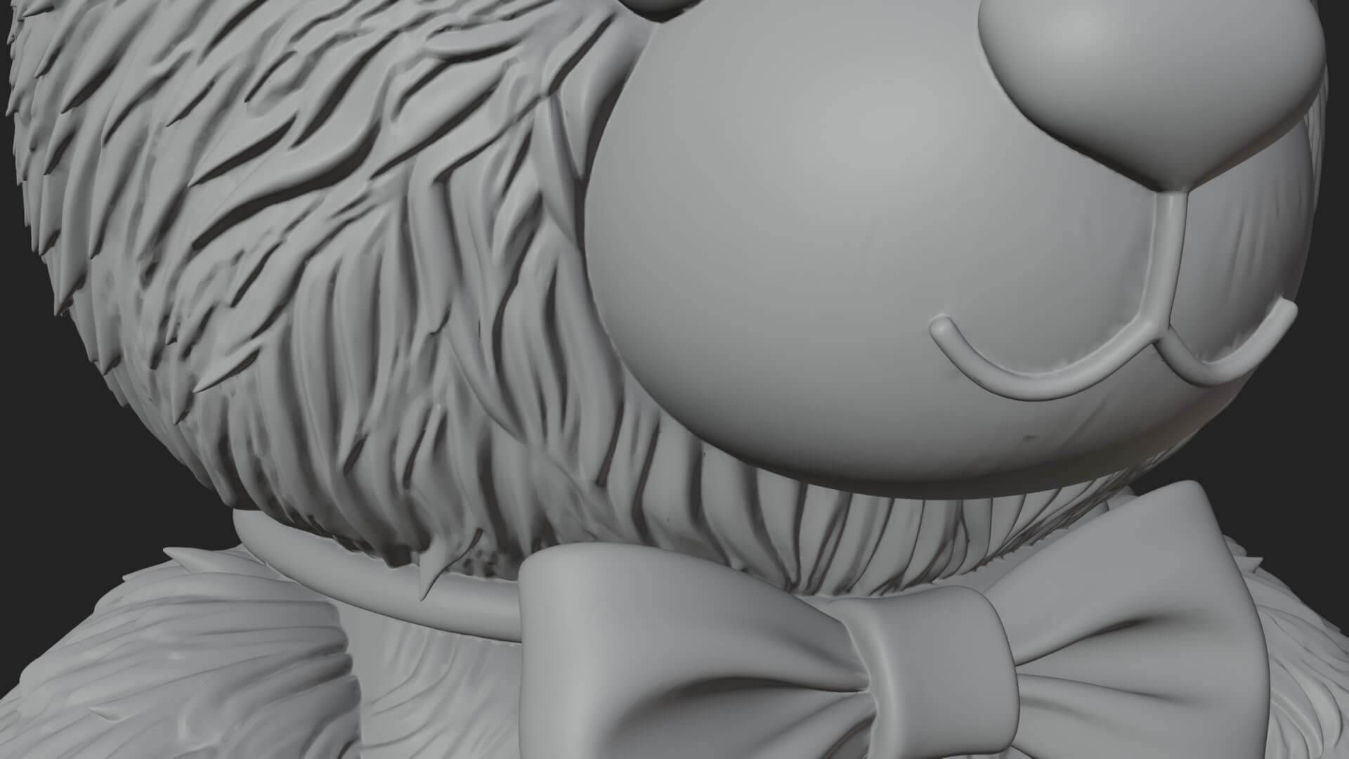Teddy Bear with Heart Statue Design 7 3D Print Model 3D Model