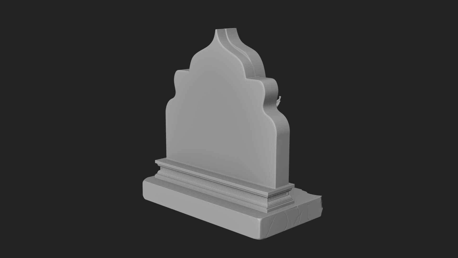 Temple Shrine Relief Plaque Design 1 3D Print Model 3D Model