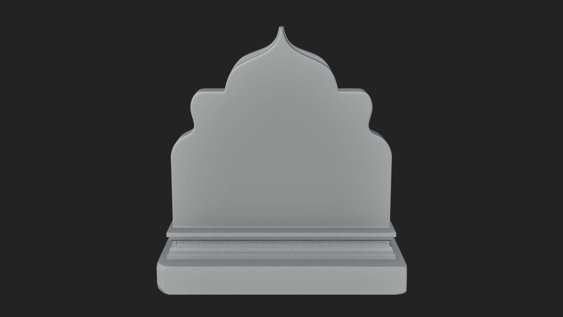 Temple Shrine Relief Plaque Design 1 3D Print Model 3D Model