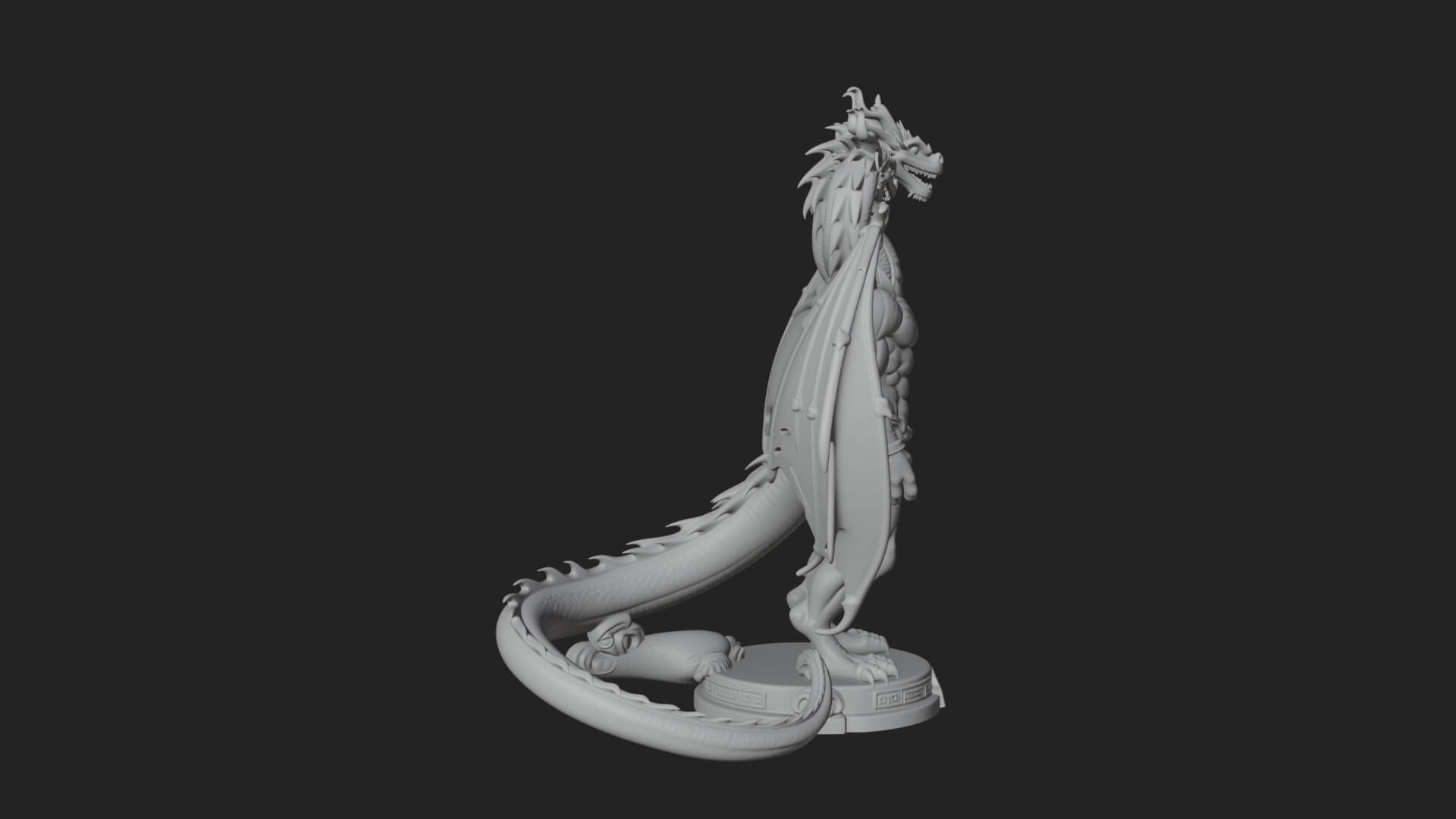 Three-Headed Demon Statue Design 5 3D Print Model 3D Model