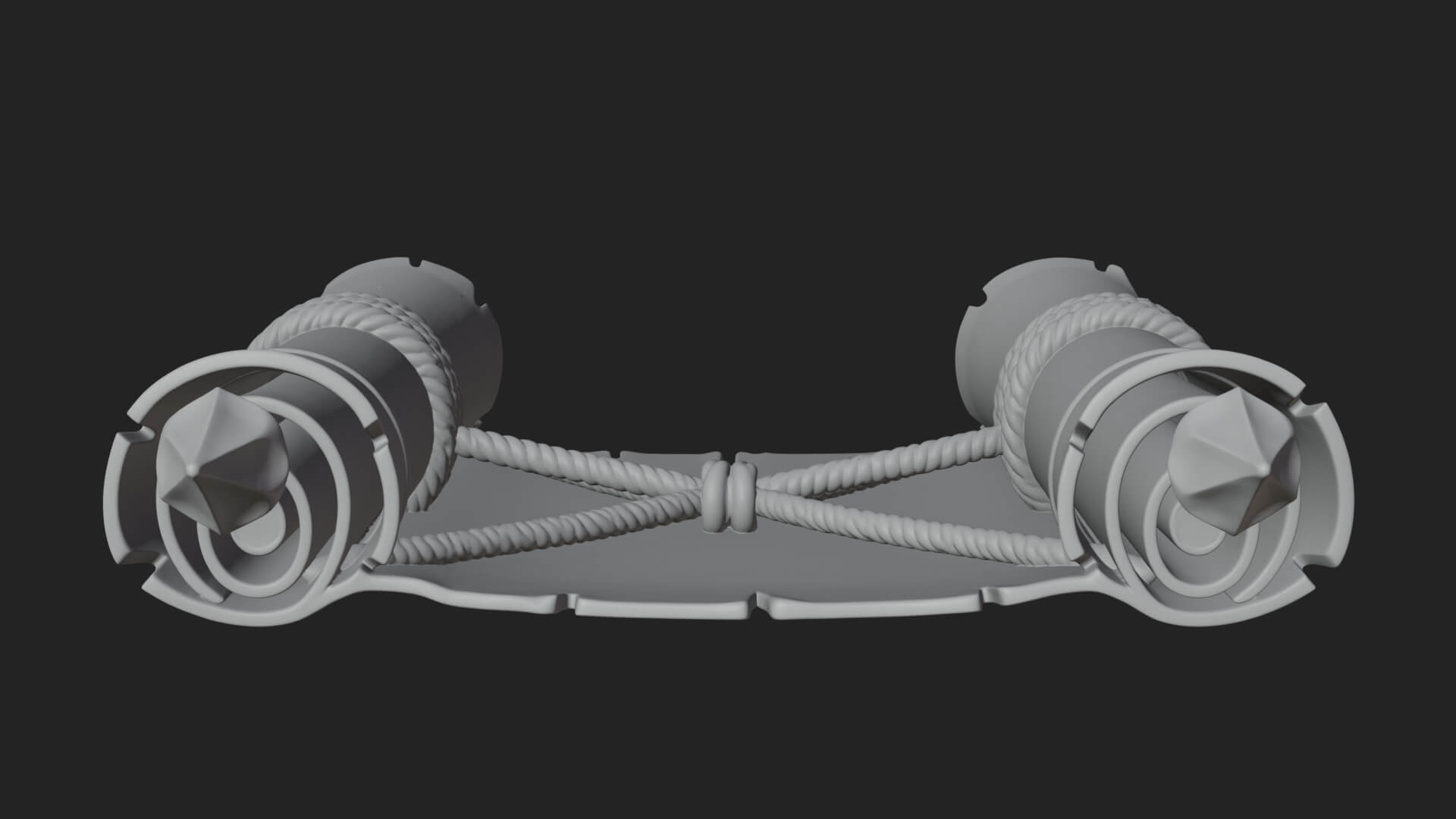 Tied Paper Scroll Model Design 2 3D Print Model 3D Model