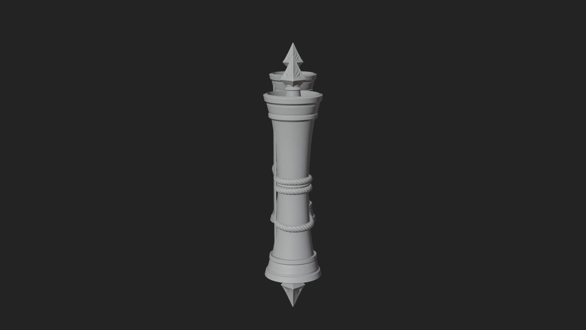 Tied Paper Scroll Model Design 4 3D Print Model 3D Model