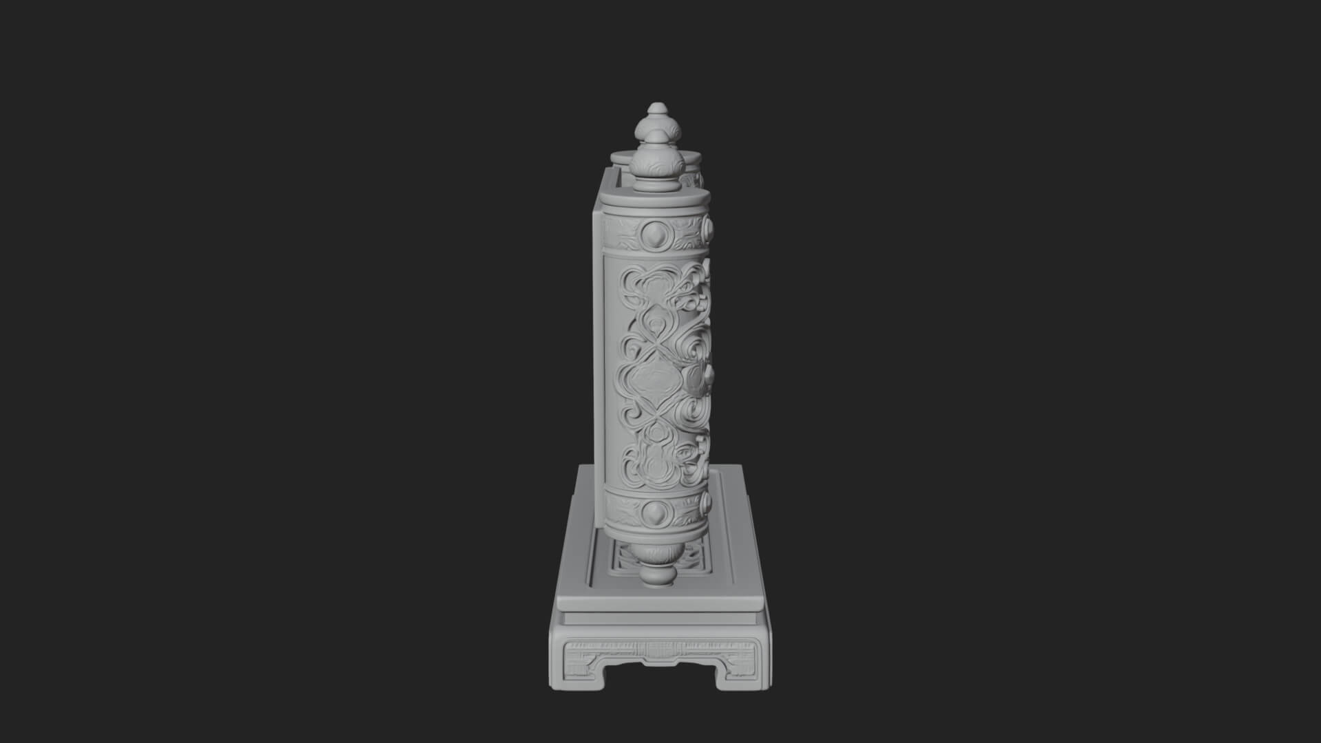 Tied Paper Scroll Model Design 6 3D Print Model 3D Model