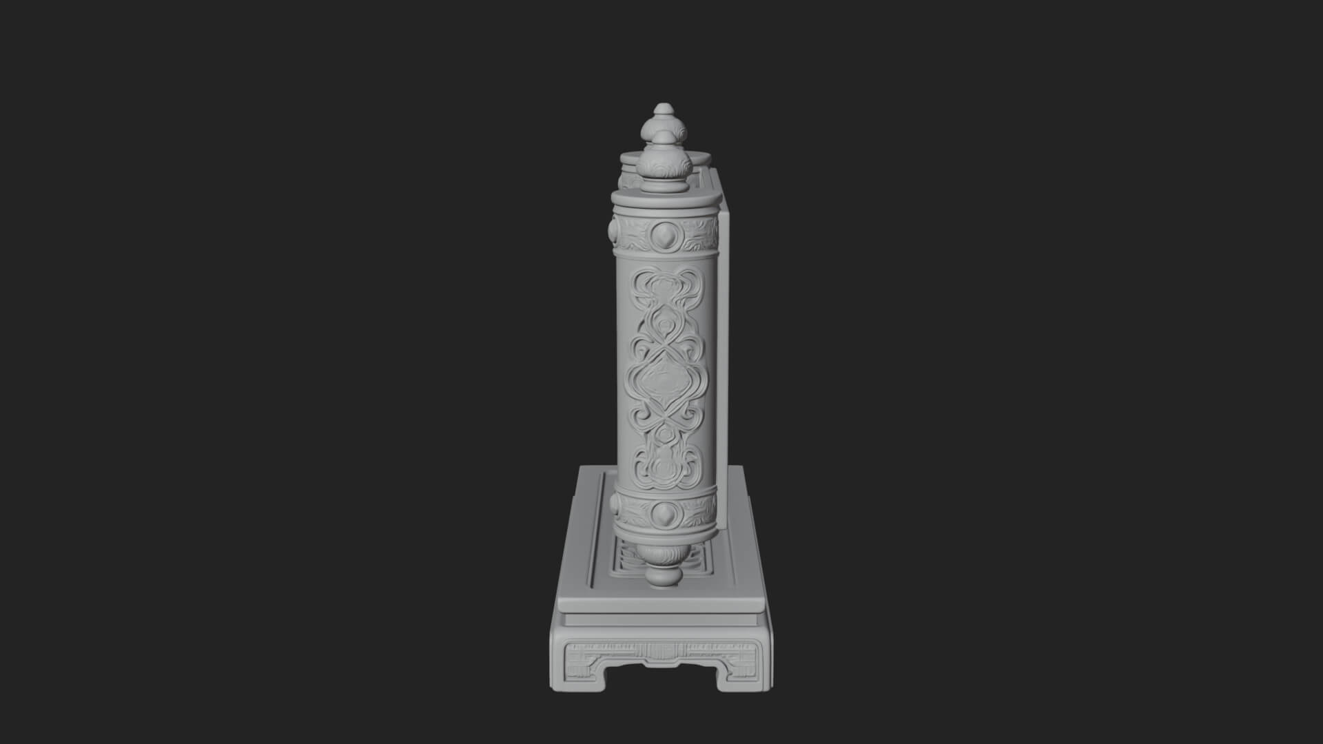 Tied Paper Scroll Model Design 6 3D Print Model 3D Model