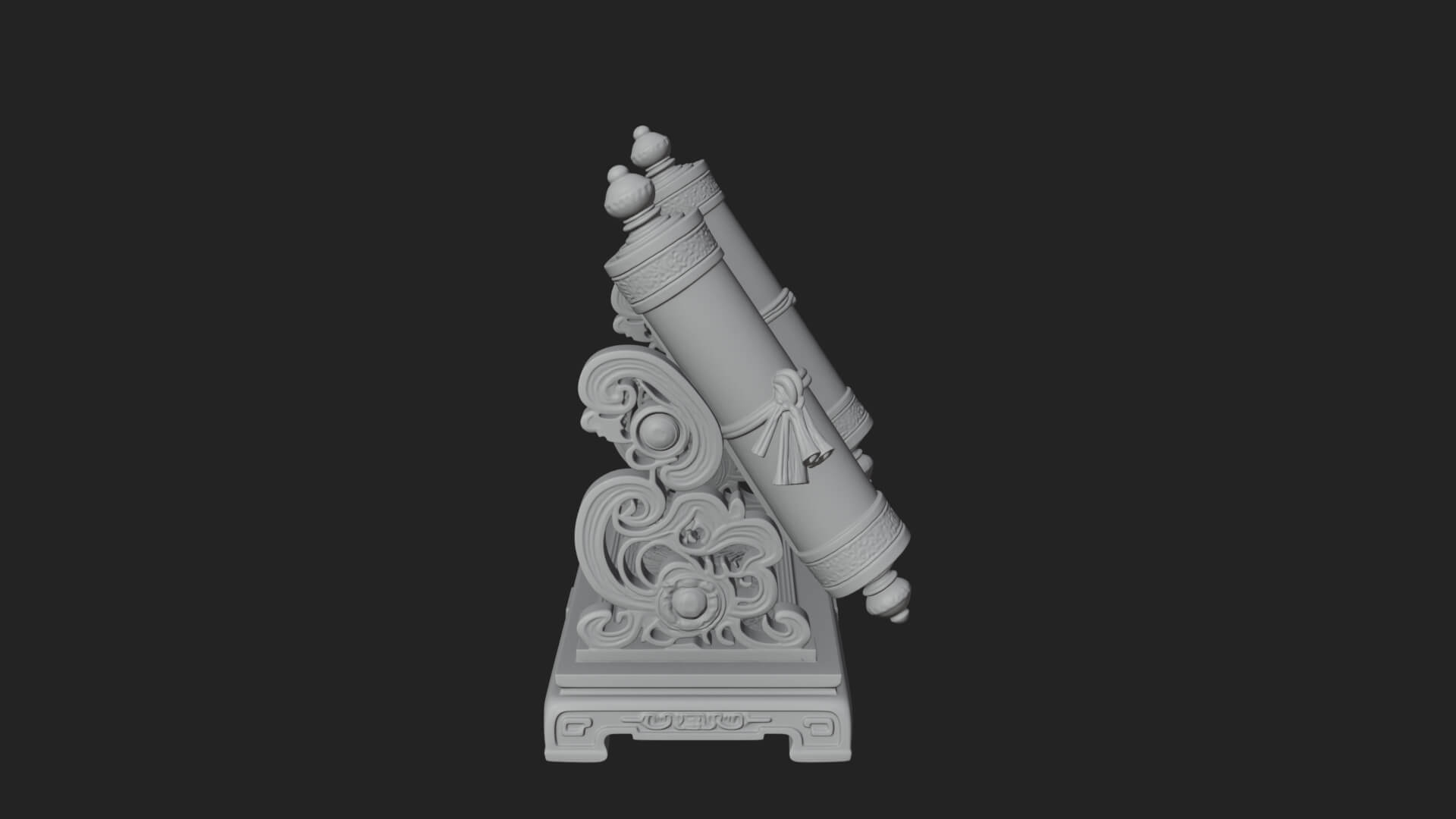 Tied Paper Scroll Model Design 7 3D Print Model 3D Model