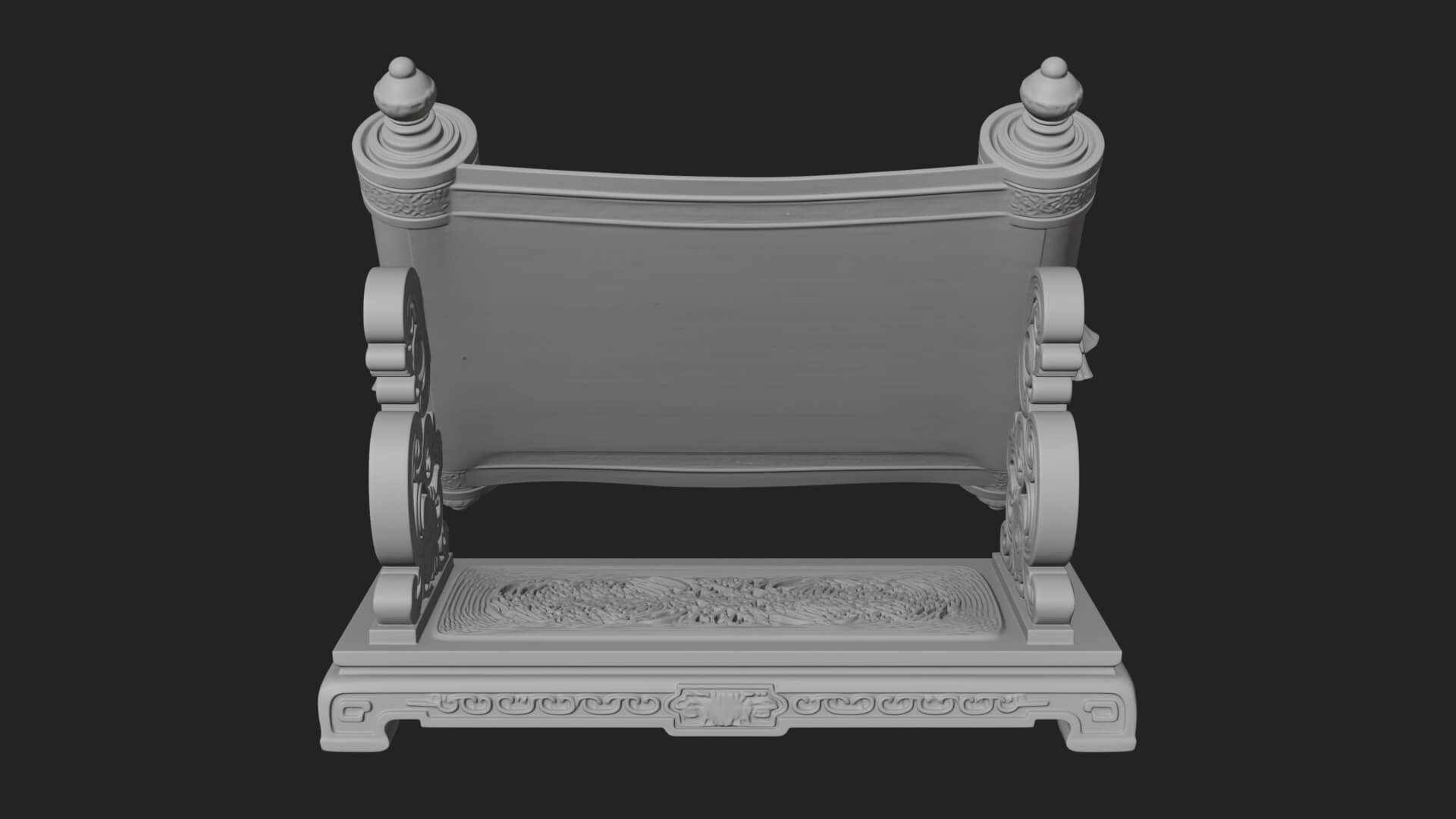 Tied Paper Scroll Model Design 7 3D Print Model 3D Model