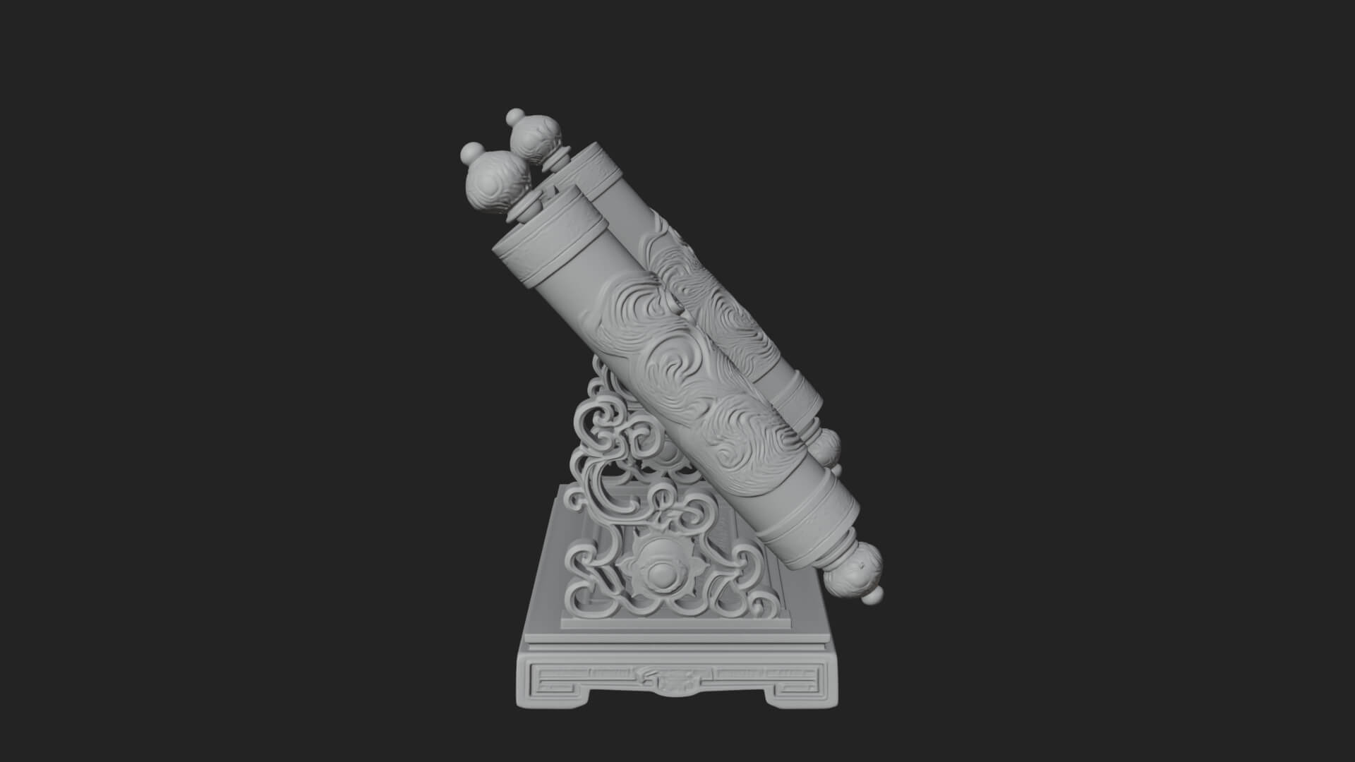 Tied Paper Scroll Model Design 8 3D Print Model 3D Model