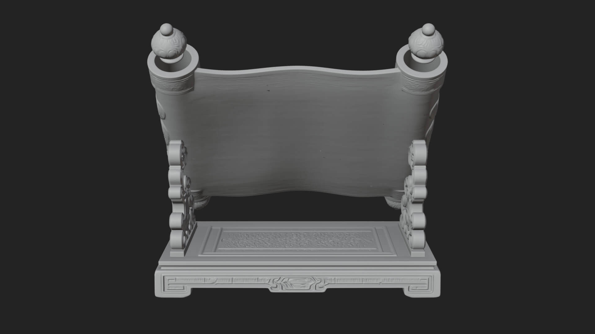 Tied Paper Scroll Model Design 8 3D Print Model 3D Model