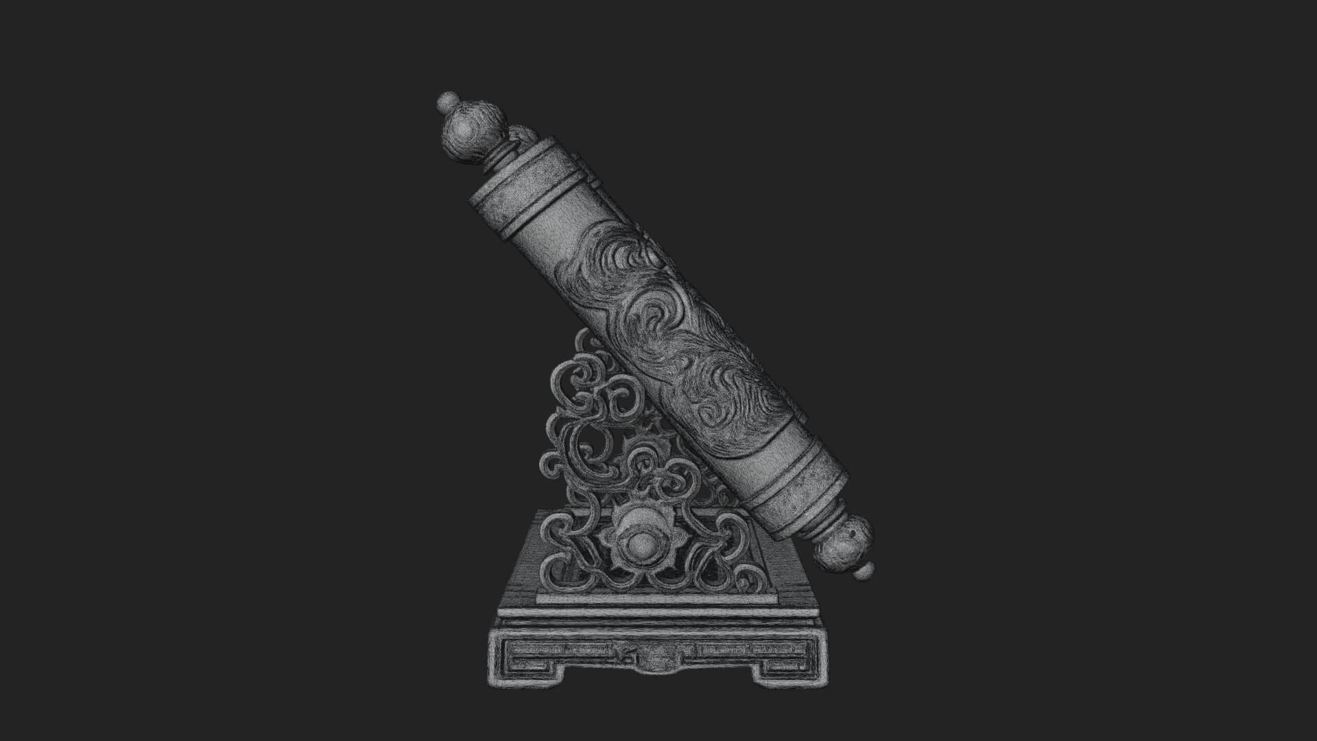Tied Paper Scroll Model Design 8 3D Print Model 3D Model