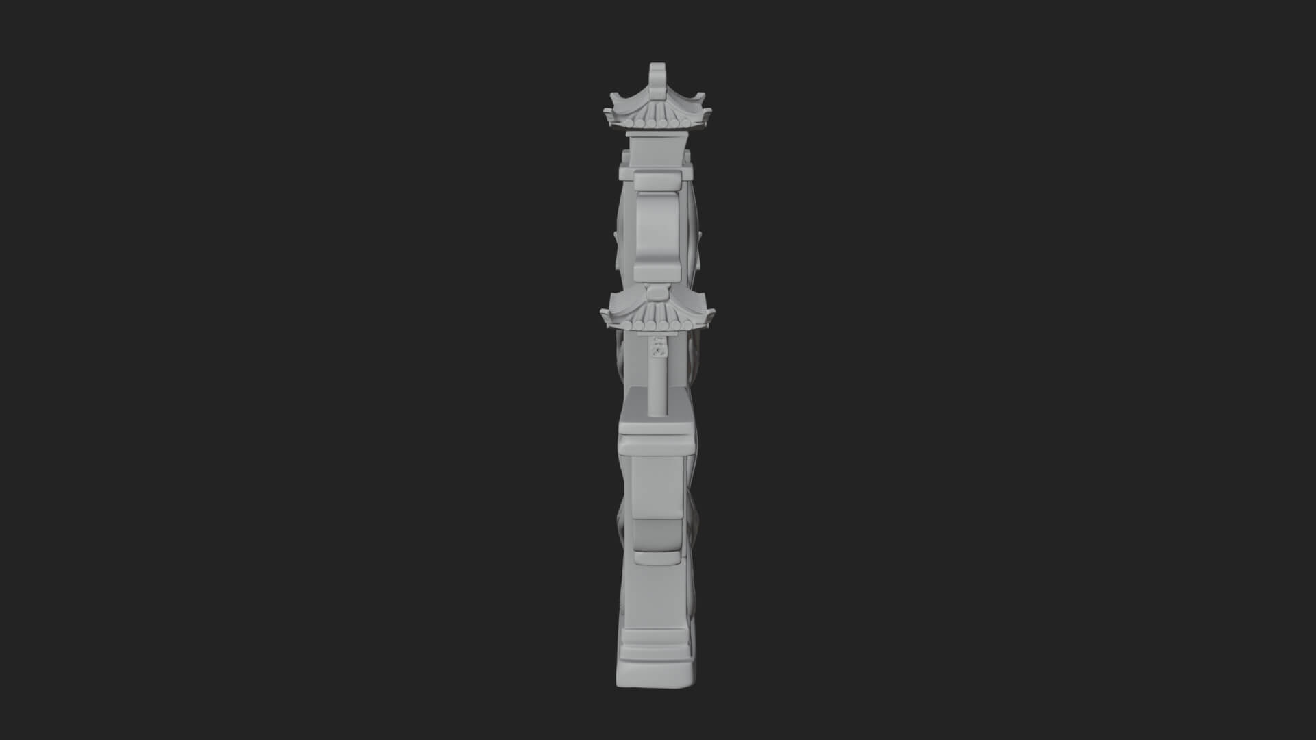 Tiered Pagoda Hall Temple Design 5 3D Print Model 3D Model