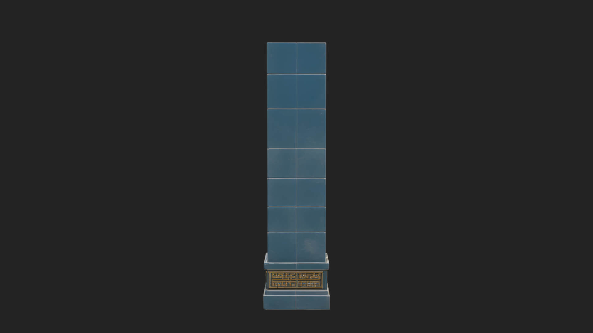 Tiled Mosque Arch Design 1 3D Print Model 3D Model