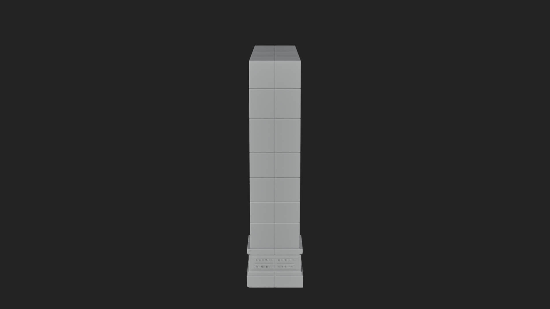 Tiled Mosque Arch Design 1 3D Print Model 3D Model