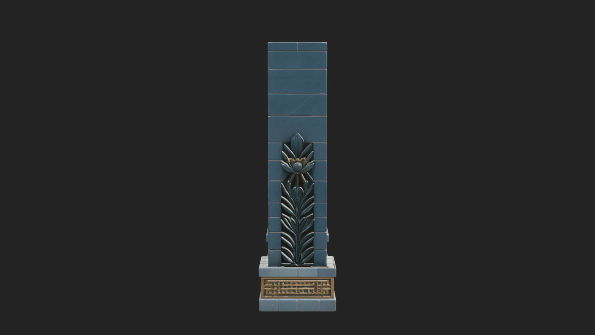 Tiled Mosque Arch Design 2 3D Print Model 3D Model