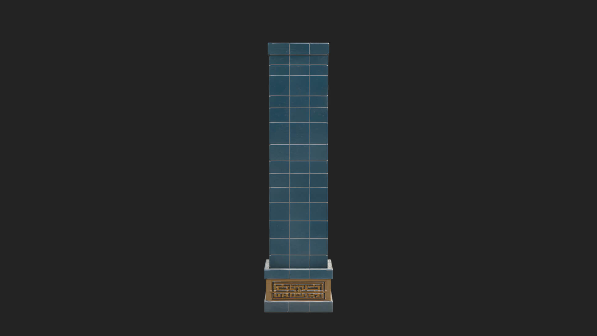 Tiled Mosque Arch Design 3 3D Print Model 3D Model