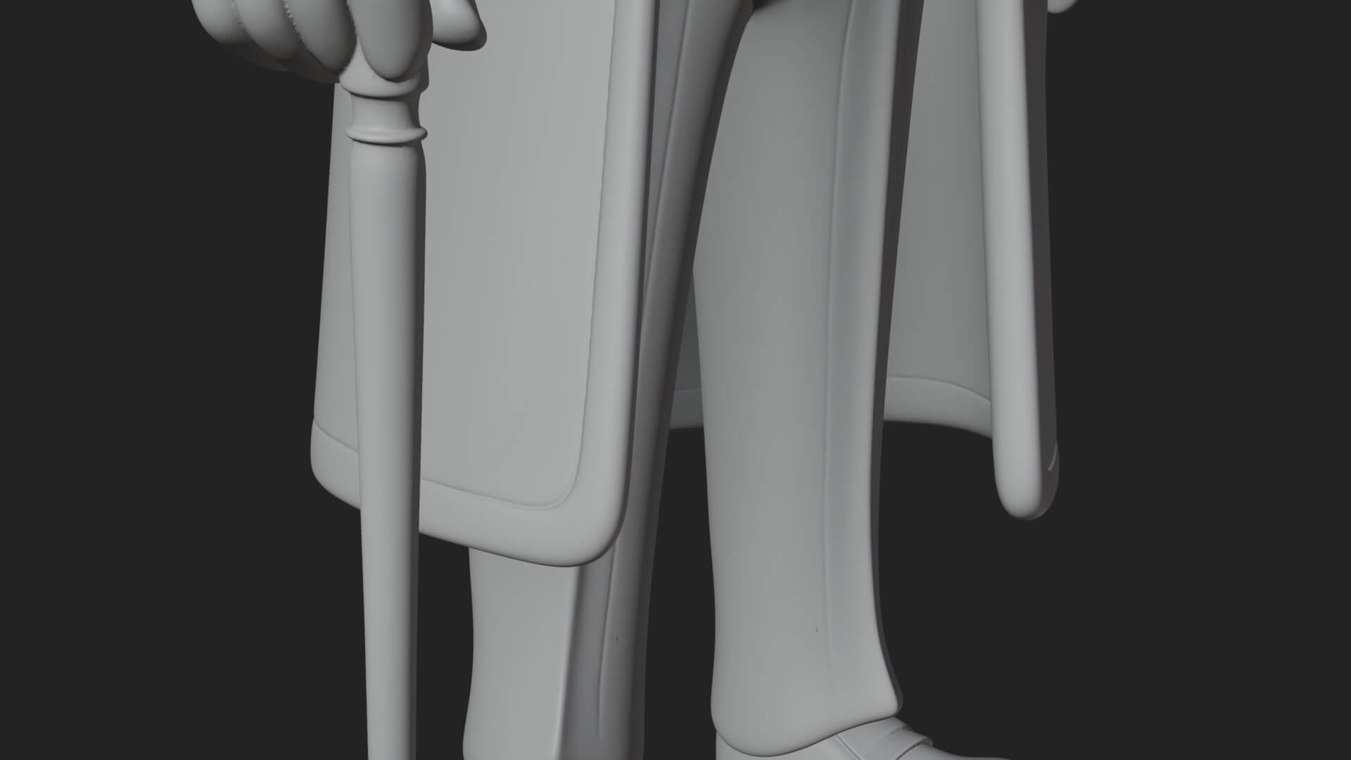 Top Hat Gentleman Statue Design 1 3D Print Model 3D Model